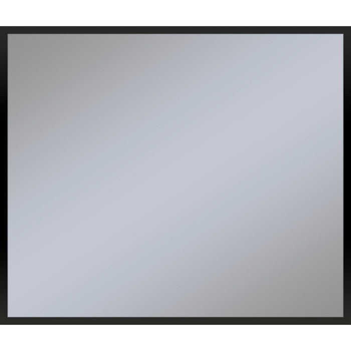 Profiles 35-1/8" x 29-7/8" x 3/4" framed mirror in matte black