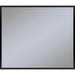 Profiles 35-1/8" x 29-7/8" x 3/4" framed mirror in matte black