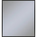Profiles 35-1/8" x 39-1/4" x 3/4" framed mirror in matte black