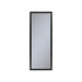 Profiles 11-1/4" x 30" x 4" framed cabinet in matte black and non-electric with reversible hinge (non-handed)