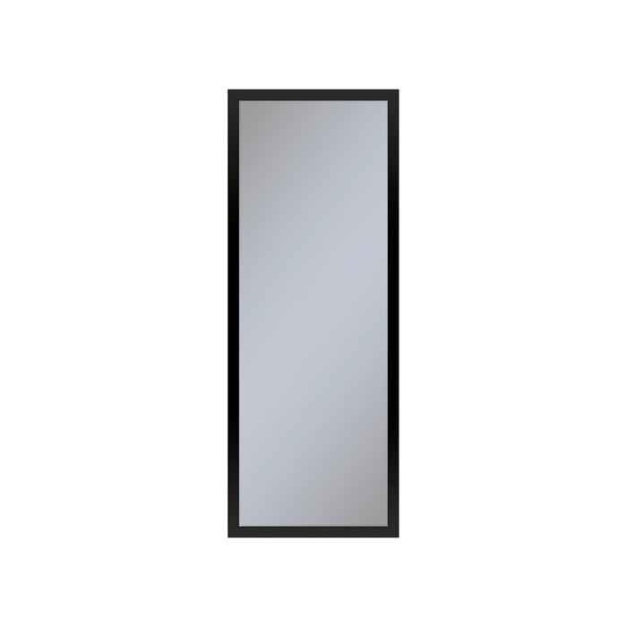 Profiles 11-1/4" x 30" x 4" framed cabinet in matte black with electrical outlet, USB charging ports, magnetic storage strip and right hinge