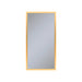 Profiles 15-1/4" x 30" x 4" framed cabinet in matte gold with electrical outlet, USB charging ports, magnetic storage strip and right hinge