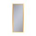 Profiles 15-1/4" x 39-3/8" x 6" framed cabinet in matte gold and non-electric with reversible hinge (non-handed)
