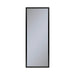 Profiles 15-1/4" x 39-3/8" x 6" framed cabinet in matte black and non-electric with reversible hinge (non-handed)