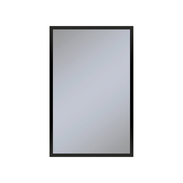Profiles 19-1/4" x 30" x 4" framed cabinet in matte black and non-electric with reversible hinge (non-handed)