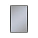 Profiles 19-1/4" x 30" x 6" framed cabinet in matte black and non-electric with reversible hinge (non-handed)
