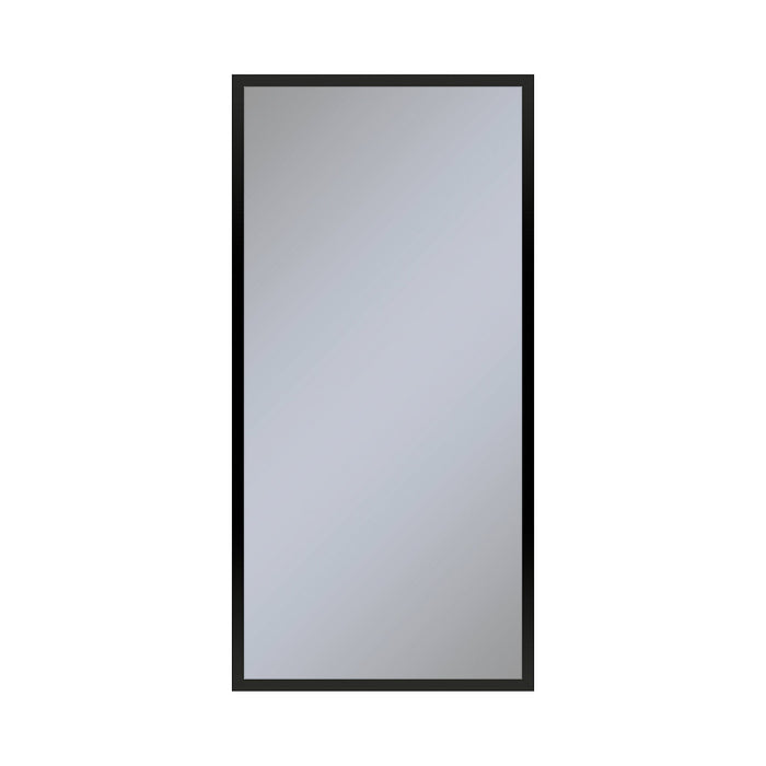 Profiles 19-1/4" x 39-3/8" x 4" framed cabinet in matte black and non-electric with reversible hinge (non-handed)