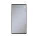 Profiles 19-1/4" x 39-3/8" x 4" framed cabinet in matte black and non-electric with reversible hinge (non-handed)