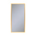 Profiles 19-1/4" x 39-3/8" x 6" framed cabinet in matte gold with electrical outlet, USB charging ports, magnetic storage strip and right hinge