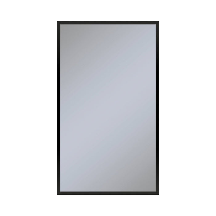 Profiles 23-1/4" x 39-3/8" x 4" framed cabinet in matte black and non-electric with reversible hinge (non-handed)