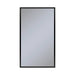 Profiles 23-1/4" x 39-3/8" x 4" framed cabinet in matte black and non-electric with reversible hinge (non-handed)