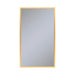 Profiles 23-1/4" x 39-3/8" x 4" framed cabinet in matte gold with electrical outlet, USB charging ports, magnetic storage strip and right hinge