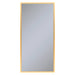 Profiles 23-1/4" x 48" x 4" framed cabinet in matte gold with electrical outlet, USB charging ports, magnetic storage strip and left hinge