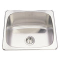 Satin Finished Bowl with Mirror Finished Rim