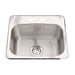 Kindred Utility Collection Drop-In Single Bowl 19.13 x 17 in Stainless Steel Kitchen Sink - 2-Hole
