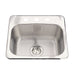 Kindred Utility Collection Drop-In Single Bowl 19.13 x 17 in Stainless Steel Kitchen Sink - 3-Hole