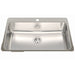 Kindred Steel Queen Drop-In Single Bowl 31.25 x 20.5 in Stainless Steel Kitchen Sink - 1-Hole