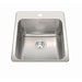 Kindred Steel Queen Drop-In Single Bowl 17.25 x 22 in Stainless Steel Kitchen Sink - 1-Hole