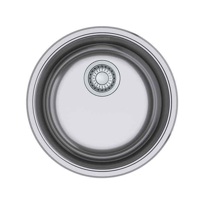 Franke Rotondo RBX110-S Undermount Single Bowl 17.12 x 17.12 in Stainless Steel Kitchen Sink - Silk