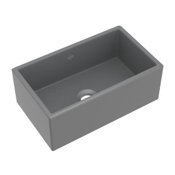Shaws RC3021 30" Waterside Single Bowl Bowed Farmhouse Apron Front Fireclay Kitchen Sink
