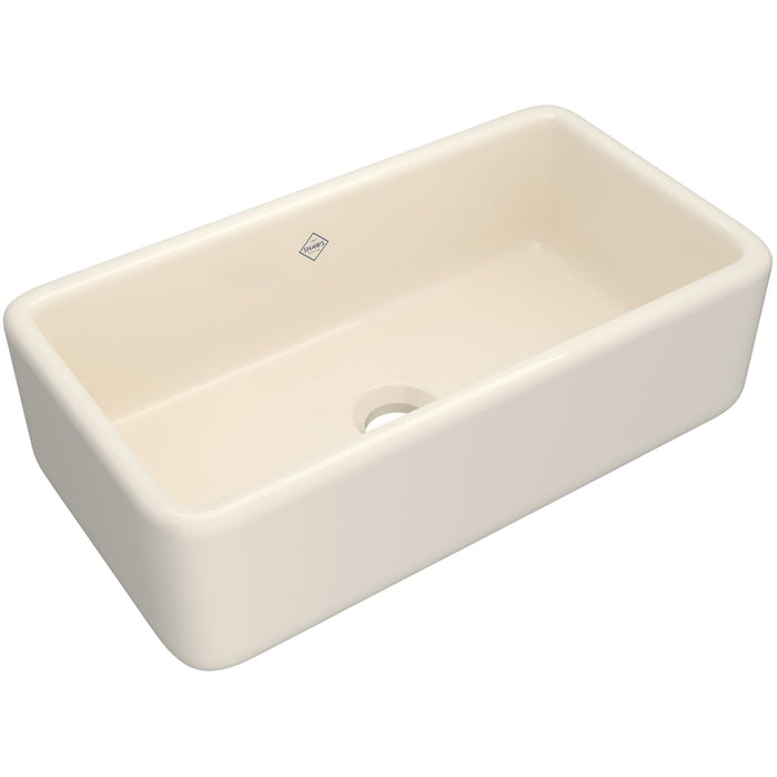 Shaws RC3318 33" Lancaster Single Bowl Farmhouse Apron Front Fireclay Kitchen Sink