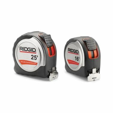 RIDGID 20218 Tape Measure, 25 ft L Blade, Steel Blade