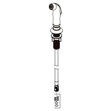 Delta RP103754SS Side Spray and Hose Assembly w/ Support