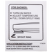 Delta RP17829 Tub Spout Wall Decal for Pull-Down Diverter