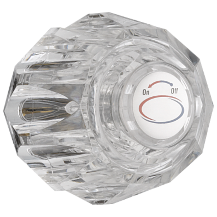 Delta RP19041 Single Clear Knob Handle Kit with Button and Screw