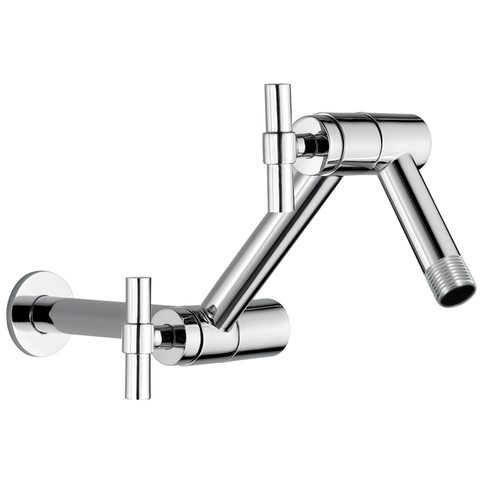 Brizo Brizo Brizo Universal Showering: Linear Round Jointed Wall Mount Shower Arm And Flange