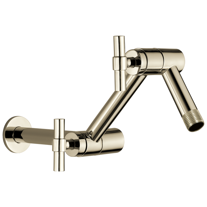 Brizo Brizo Brizo Universal Showering: Linear Round Jointed Wall Mount Shower Arm And Flange