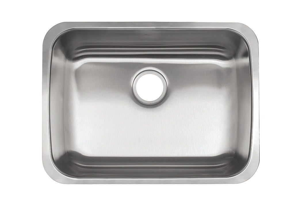 Kindred Reginox RSU1925-55N Undermount Single Bowl 18.75 x 24.75 in Stainless Steel Kitchen Sink - Stainless Steel