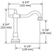 Riobel RT08 Retro Widespread Lavatory Faucet