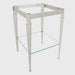 Perrin & Rowe RW2933 Deco Wash Stand With Glass Shelf