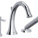 Riobel TED16 Edge 3-Hole Deck Mount Tub Filler Trim