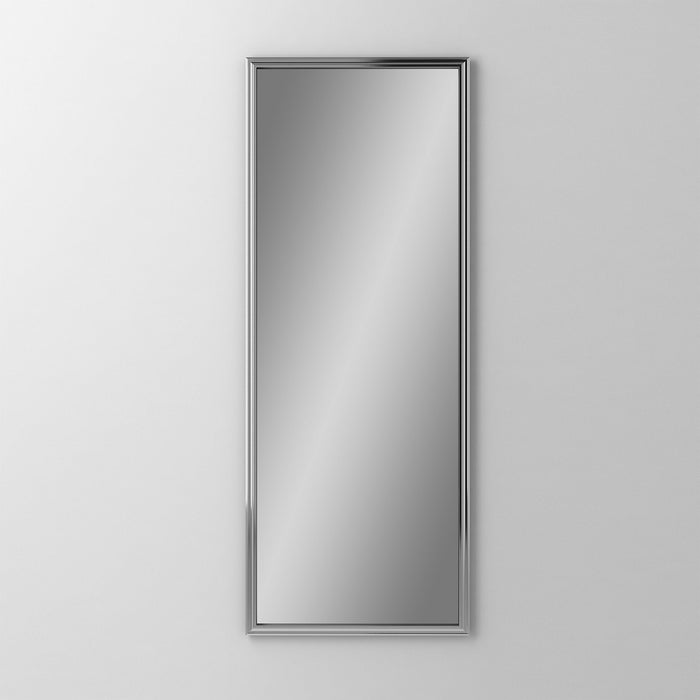 Main Line 15-1/4" x 39-3/8" x 4" rosemont framed cabinet in classic gray interior and chrome finish with reversible hinge (non-handed)