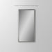 Main Line 19-1/4" x 39-3/8" x 4" rosemont framed cabinet in classic gray interior and brushed nickel finish with left hinge and electric option