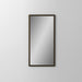 Main Line 19-1/4" x 39-3/8" x 6" rosemont framed cabinet in classic gray interior and brushed bronze finish with right hinge and electric option