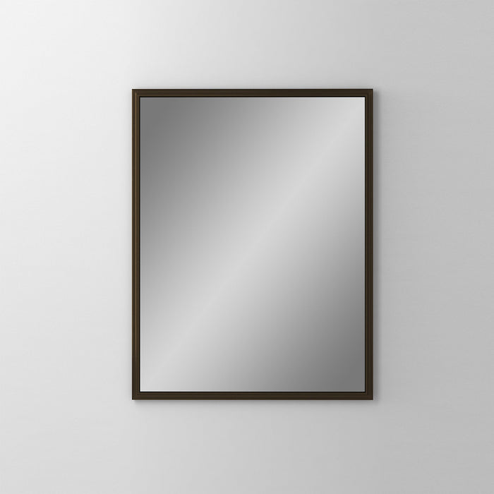 Main Line 23-1/4" x 30" x 6" rosemont framed cabinet in classic gray interior and brushed bronze finish with left hinge and electric option