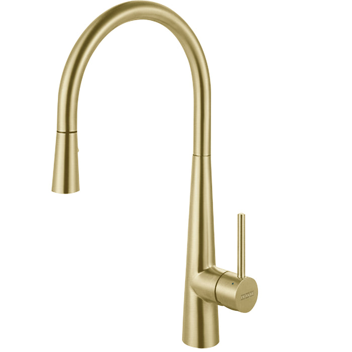 Franke Steel STL-PD Single Handle Pull-Down Kitchen Faucet - Gold
