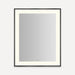 Robern YM2531 Sculpt Lighted Mirror, 25” x 31” x 2-1/4", Slim Museum Frame, Perimeter Light Pattern, Warm White (3000K),...