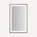 Robern YM2541 Sculpt Lighted Mirror, 25” x 41” x 2-1/4", Slim Museum Frame, Perimeter Light Pattern, Warm White (3000K),...