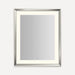 Robern YM2733 Sculpt Lighted Mirror, 27” x 33” x 2-5/16”, Chamfer Museum Frame, Perimeter Light Pattern, Warm White...