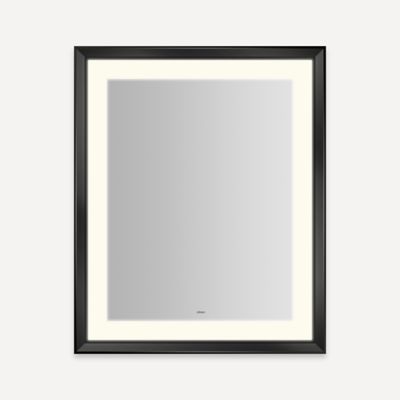 Robern YM2733 Sculpt Lighted Mirror, 27” x 33” x 2-5/16”, Chamfer Museum Frame, Perimeter Light Pattern, Warm White...