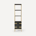 Matte Black Oakwith Aged Brass