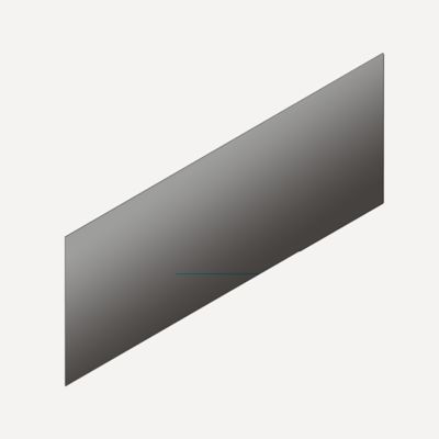 Robern VM1SKH1D21 Cartesian & Profiles Side Kit, 7-1/2" H x 21" D - side view