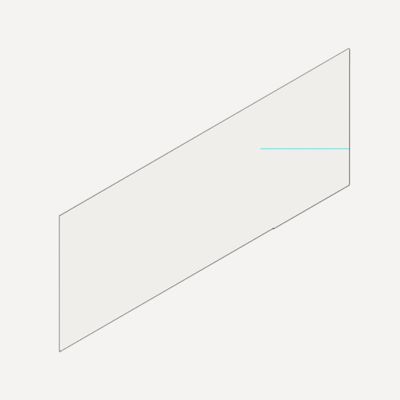 Robern VM1SKH1D21 Cartesian & Profiles Side Kit, 7-1/2" H x 21" D - side view