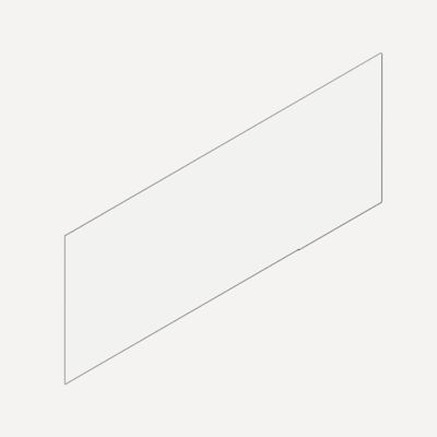 Robern VM1SKH1D21 Cartesian & Profiles Side Kit, 7-1/2" H x 21" D - side view