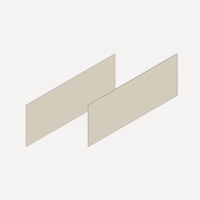Robern VM2SKH1D21 Cartesian & Profiles Side Kit, 7-1/2" H x 21" D - side view