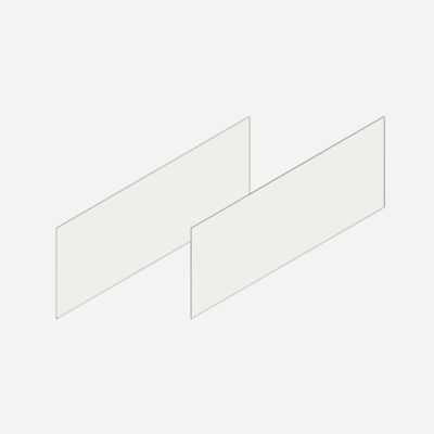 Robern VM2SKH1D21 Cartesian & Profiles Side Kit, 7-1/2" H x 21" D - side view